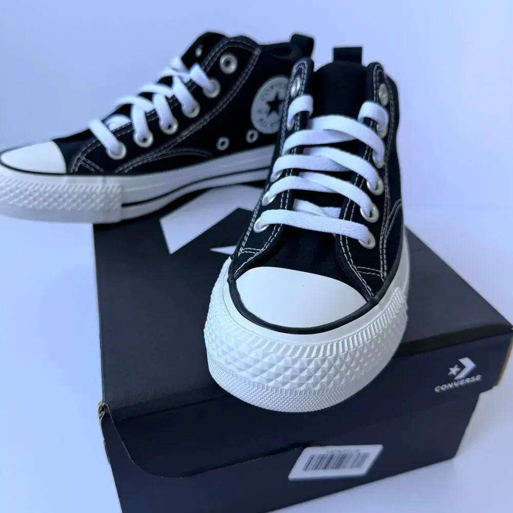 Converse CTAS Malden Street Mid A04821F Black Kids 3.5 New In Box